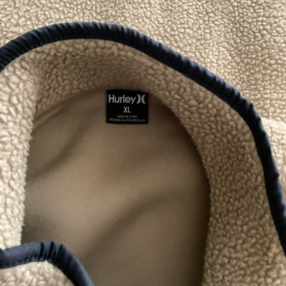 New Mens The Hurley pocket Peak Fleece Vest Vest Full Zip Jacket Coat size - Picture 5 of 8